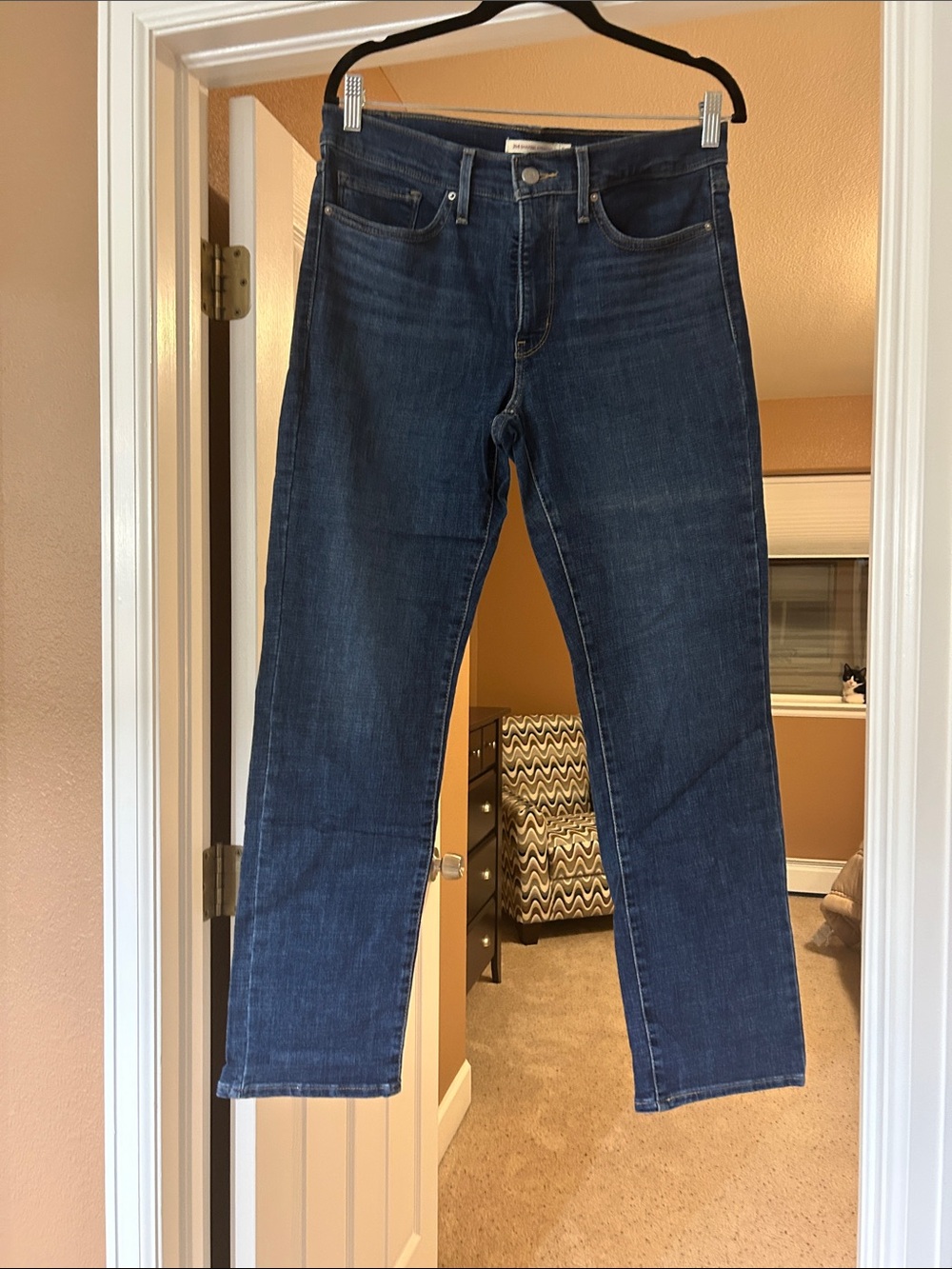 Levi's Women’s Straight Jeans in Dark Blue Indigo
